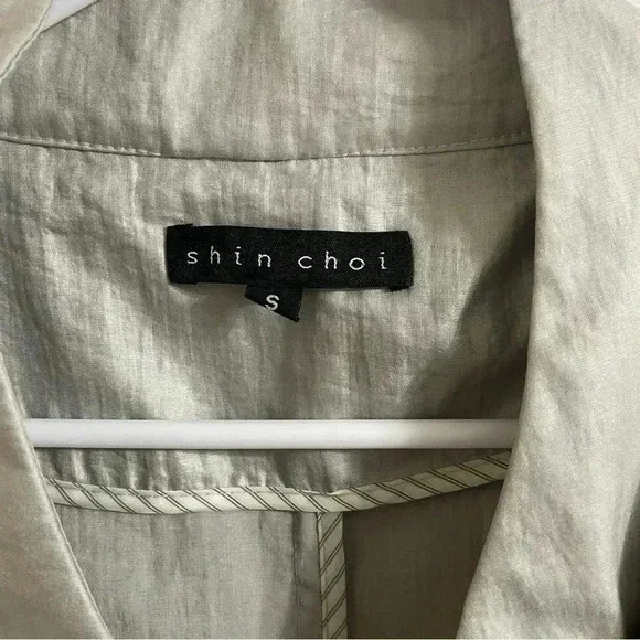 Shin Choi Button Light Weight Jacket Womens Size 10 Shimmery - Picture 9 of 9
